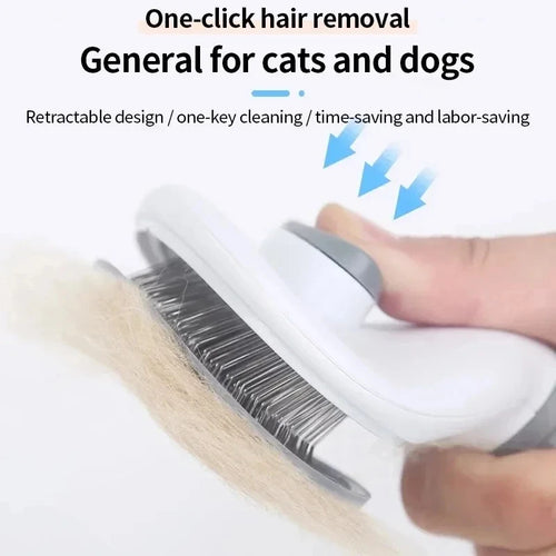 Self-Cleaning Pet Slicker Brush